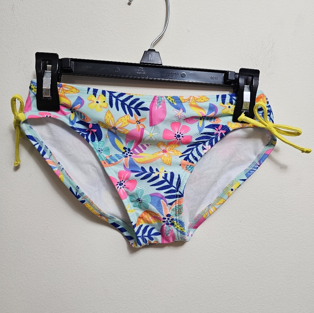 Cat & Jack Floral Bikini Bottom with Blue and Yellow‎ Accents